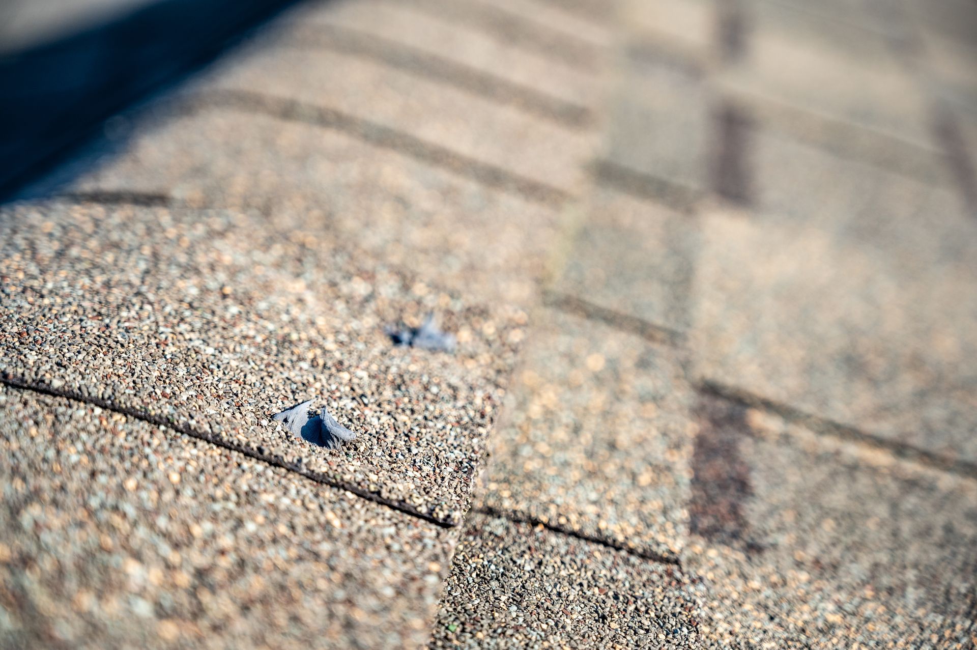 Asphalt shingle roof damage repair in St. Louis, MO
