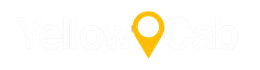 Yellow map pin logo on a white background