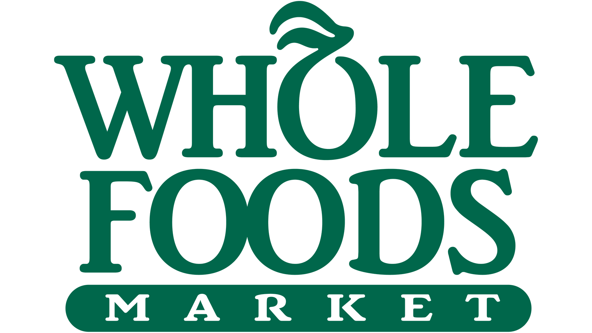 Whole Foods Market logo in green serif text on a white background