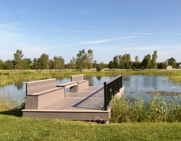 deck over pond view two