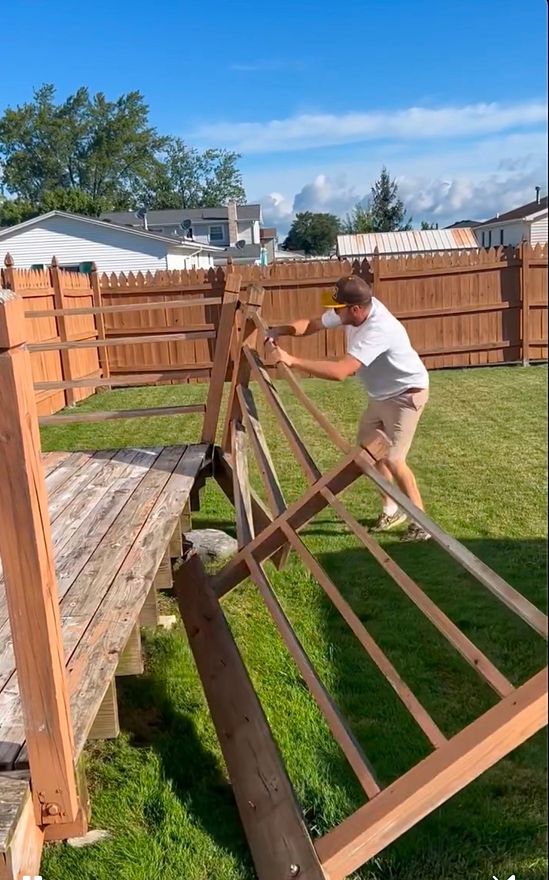Man using power saw
