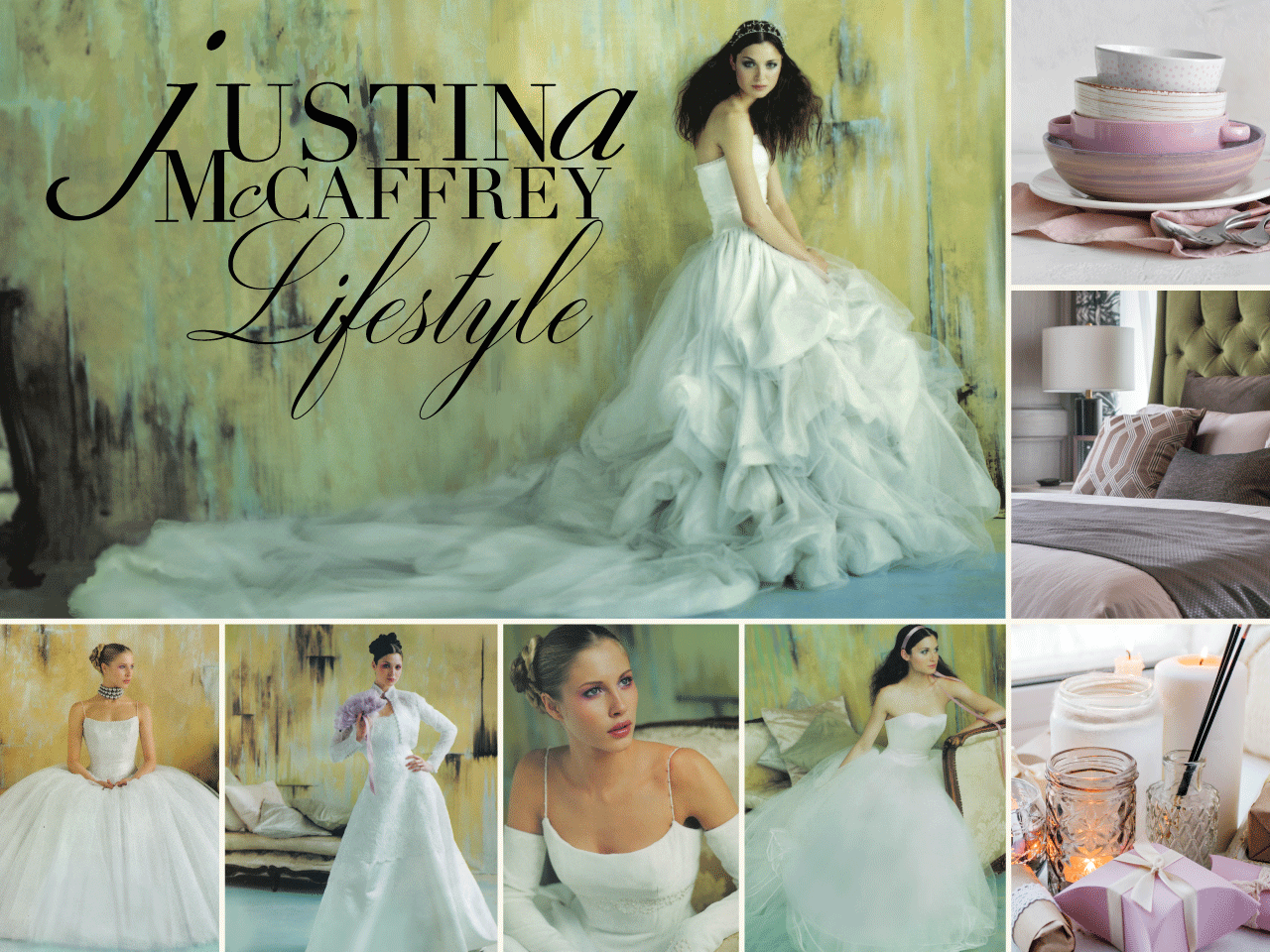 A collage of justina mccaffrey lifestyle pictures