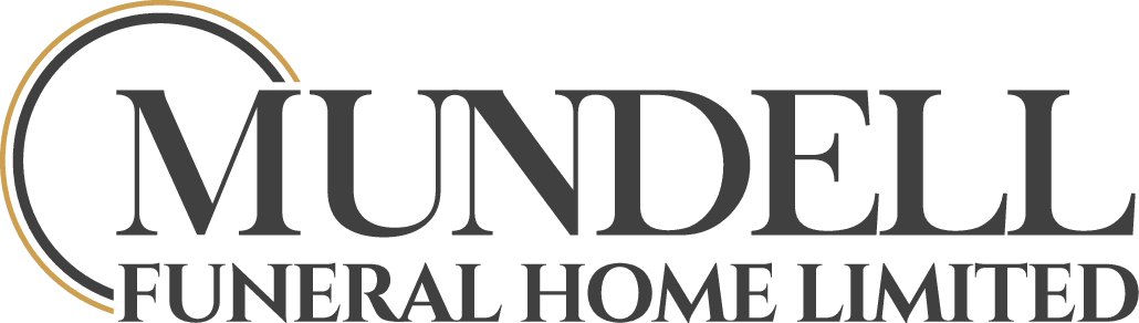 Mundell Funeral Home Limited logo with black serif text on a white background