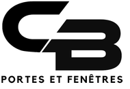 A black and white logo for portes et fenêtres