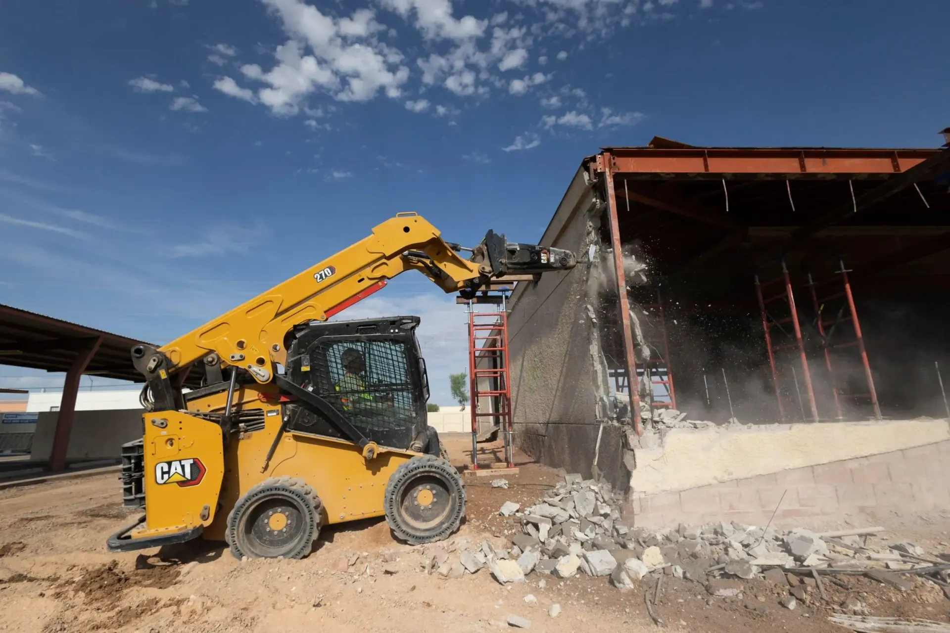 Demolition of building for new construction in Moreno Valley California