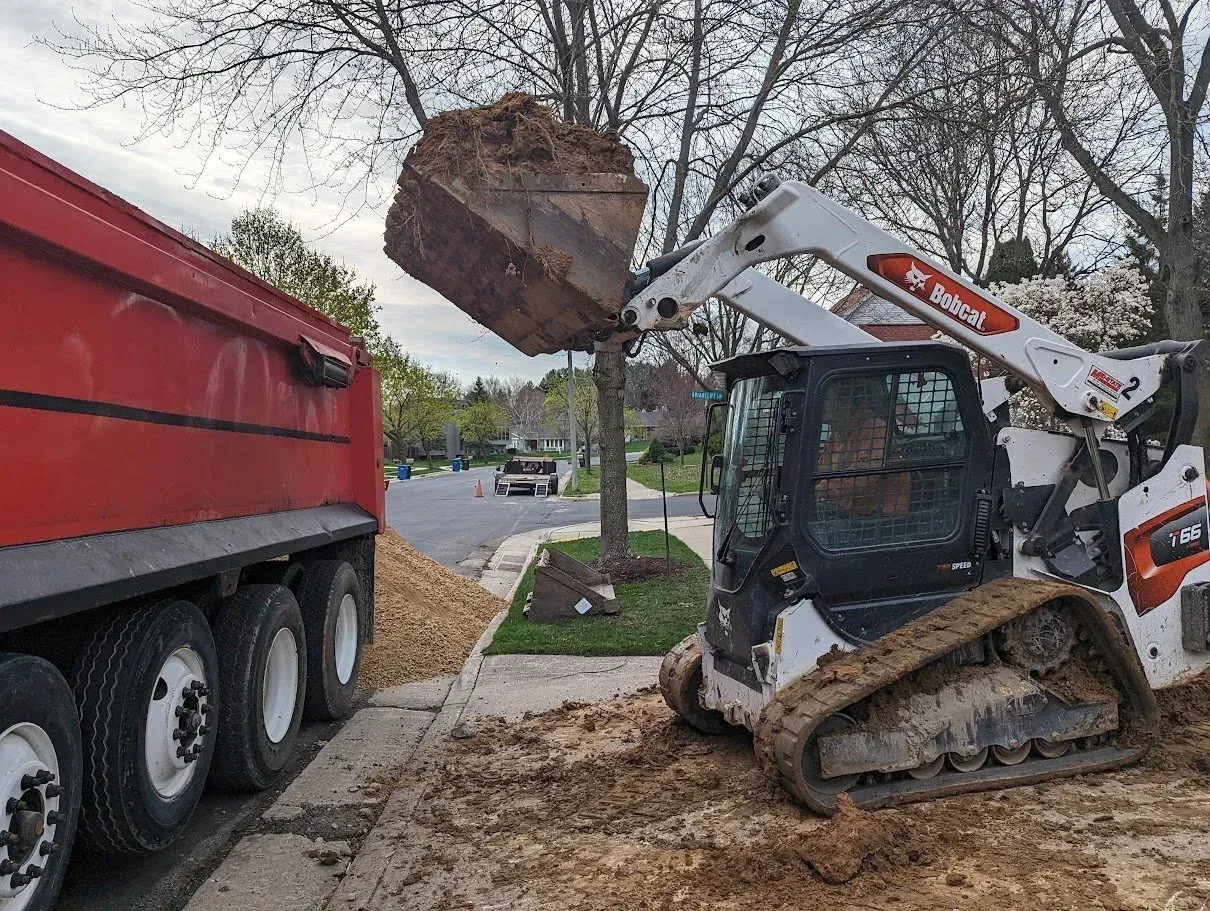 Dirt removal and haul off with disposal in Upland California