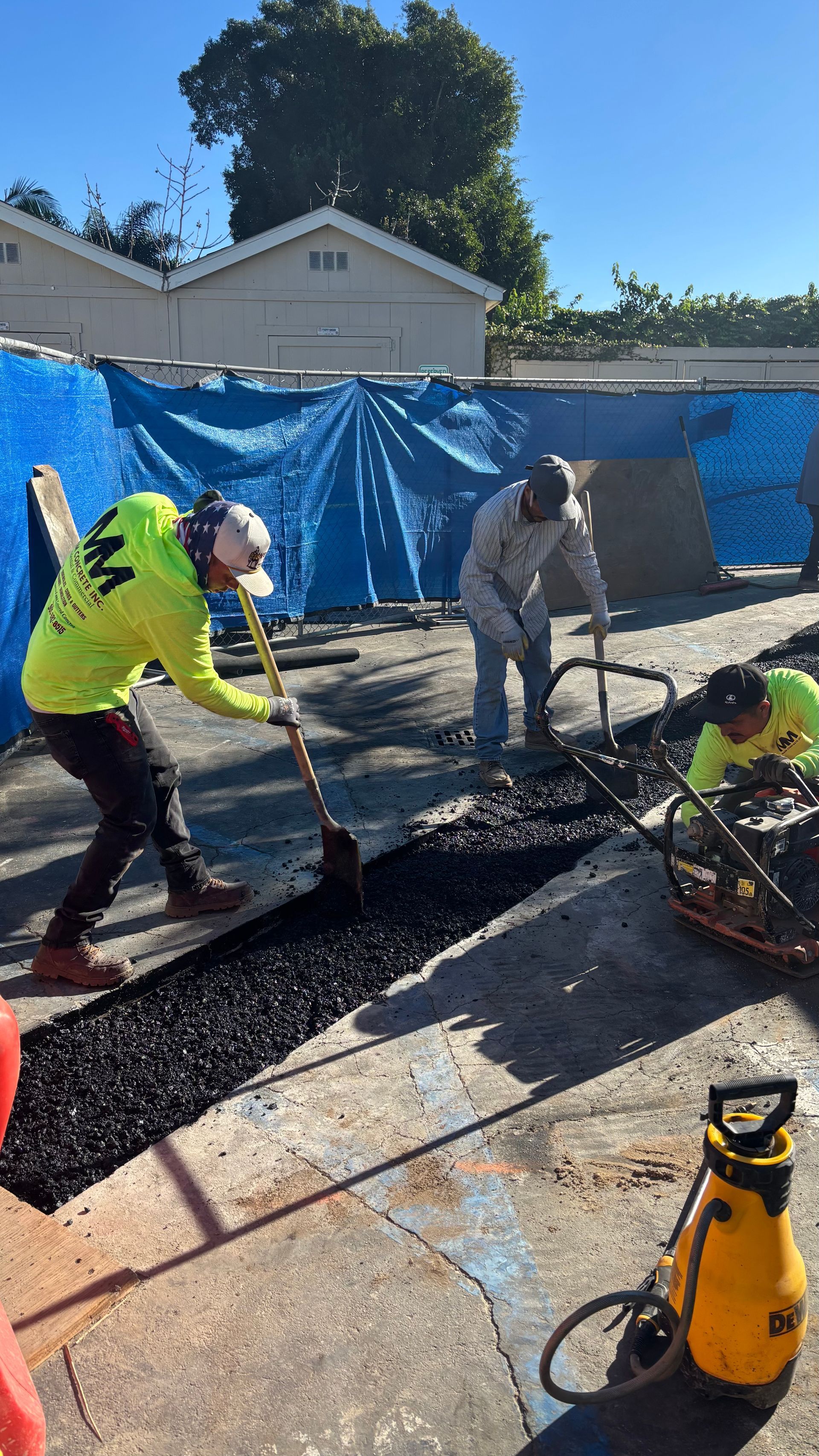 Concrete and asphalt demolition for commercial property renovation in Orange County