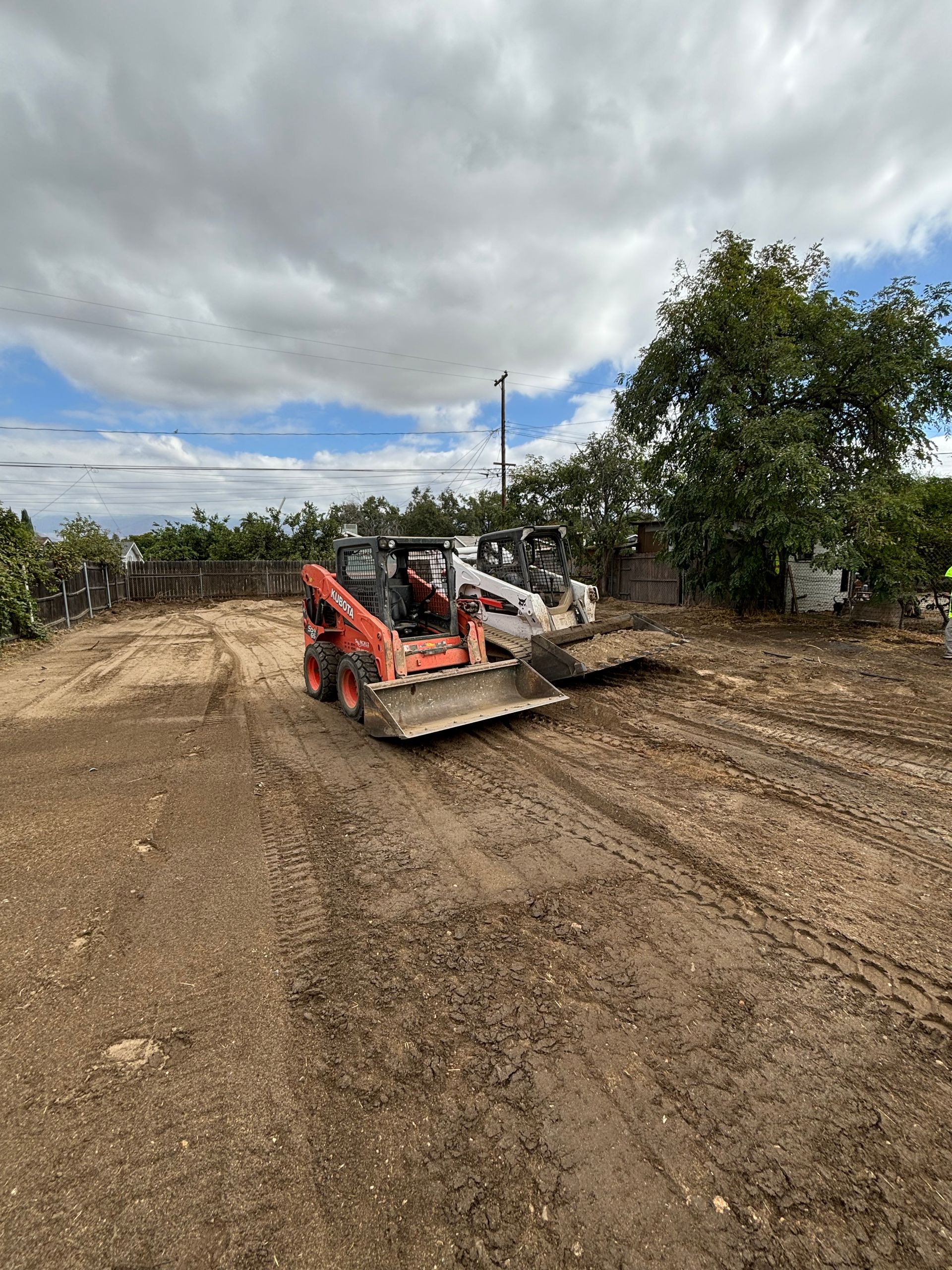 Dirt lot grading in Devore California