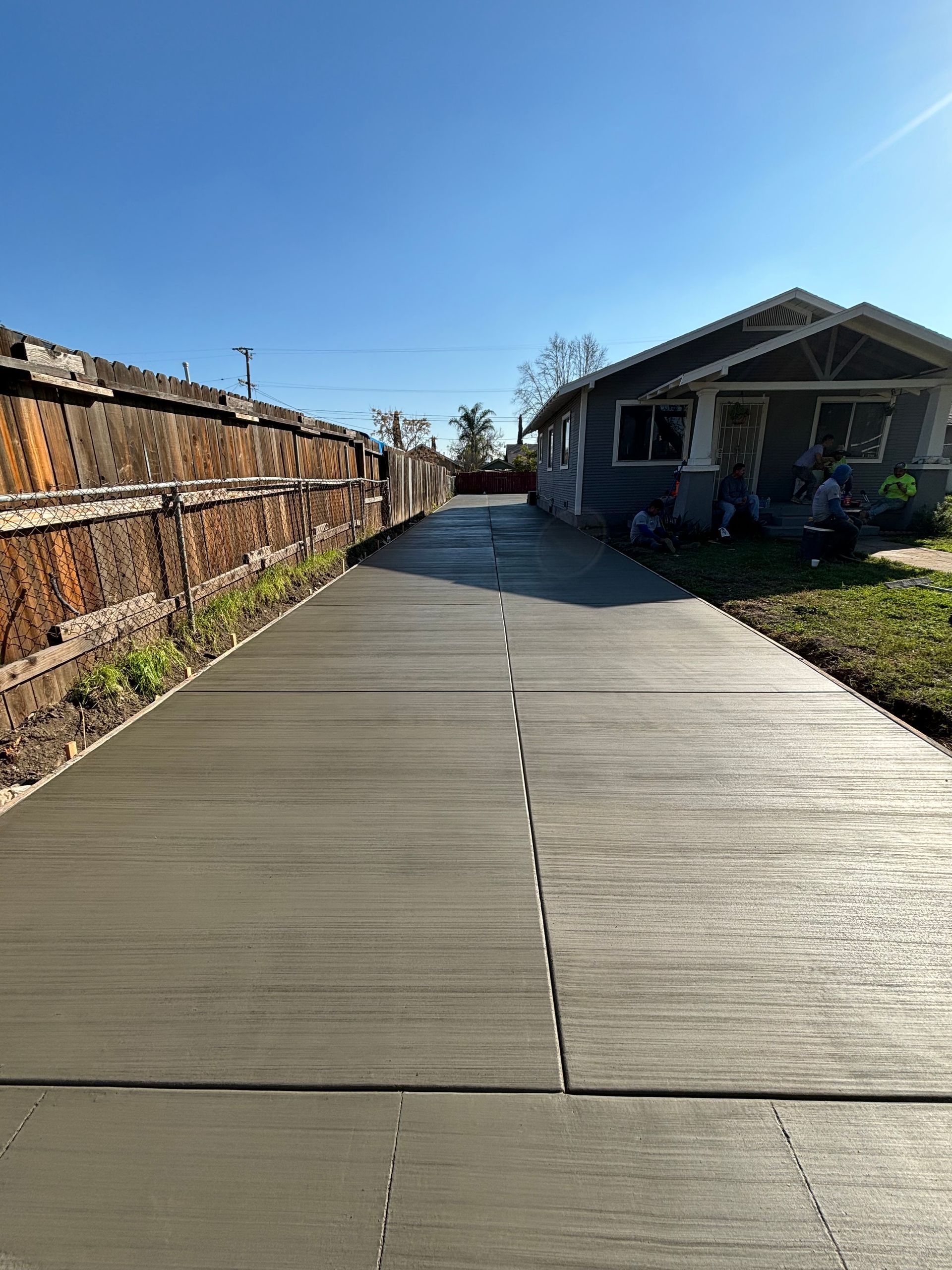 Concrete driveway demolition, removal, grading, forming, and replacement in San Bernardino California