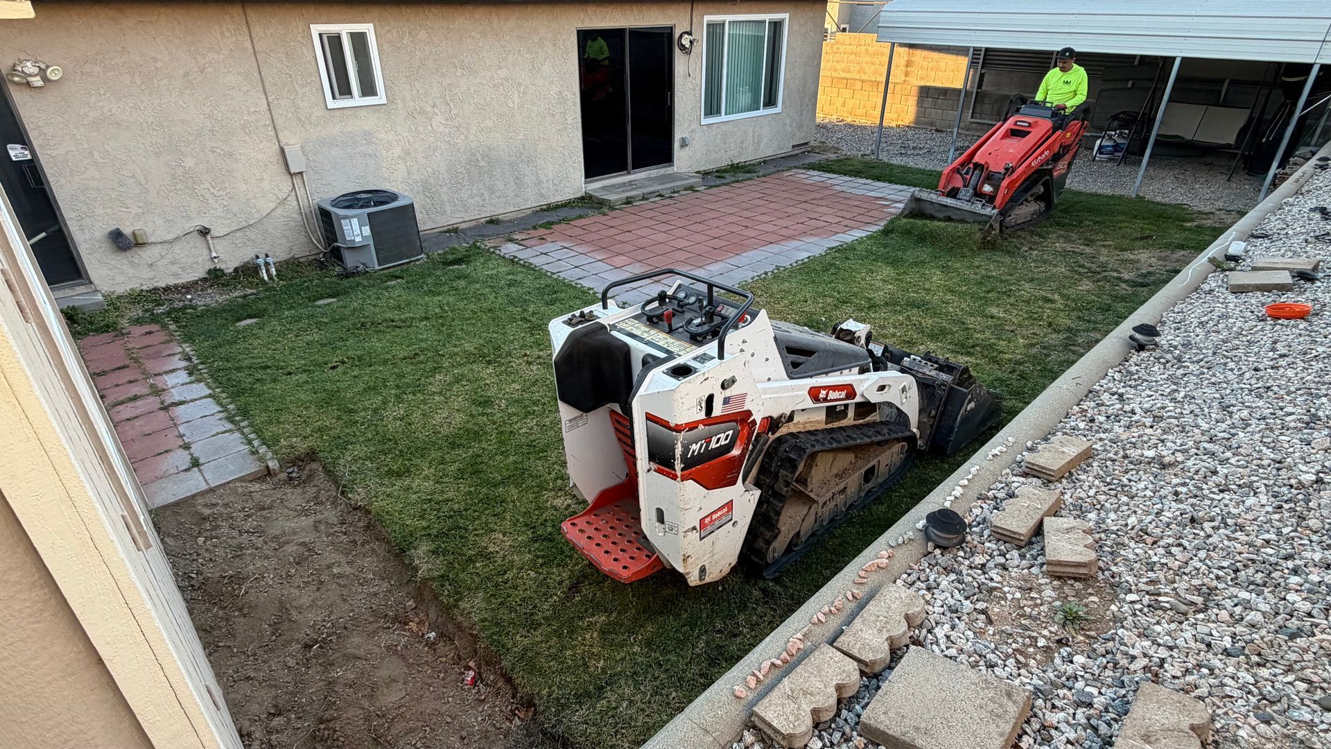 Backyard concrete demolition and debris removal by MM Concrete