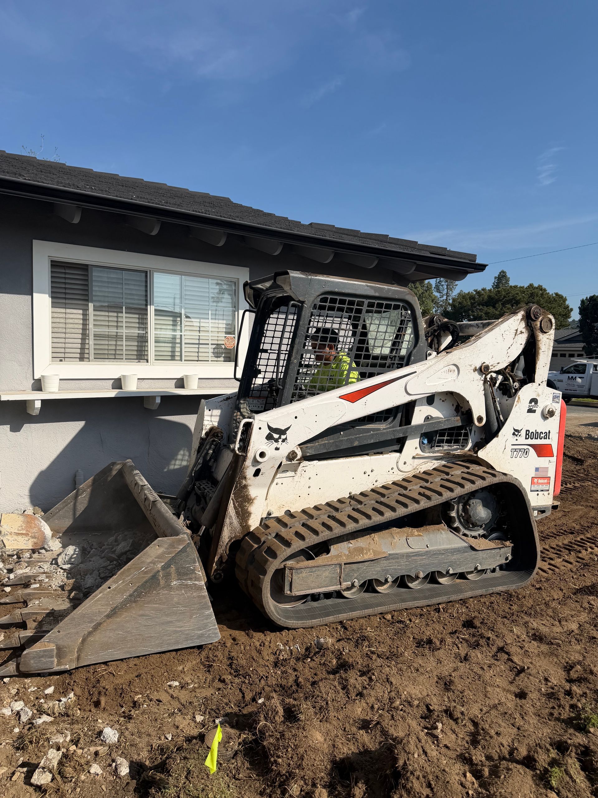 Residential driveway demolition, removal, and haul off in Montclair California