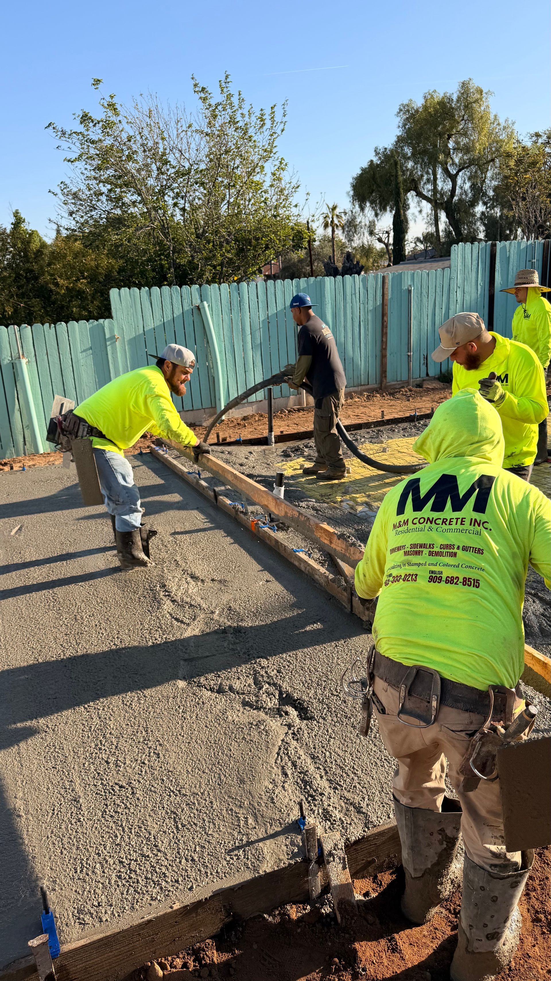 ADU foundation and concrete slab pour in Jurupa Valley California