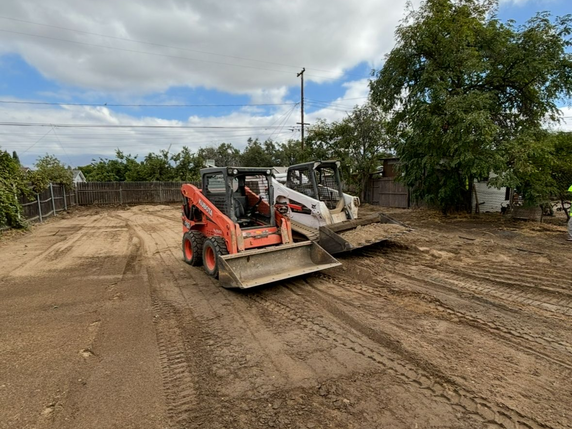 Lot grading and trash removal in Banning California