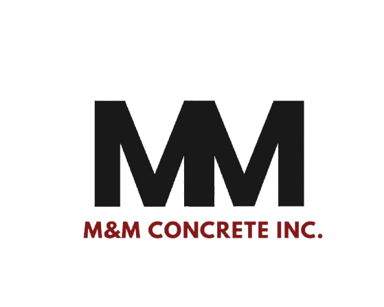 M&M Concrete Inc. logo with bold black “M&M” above red company name