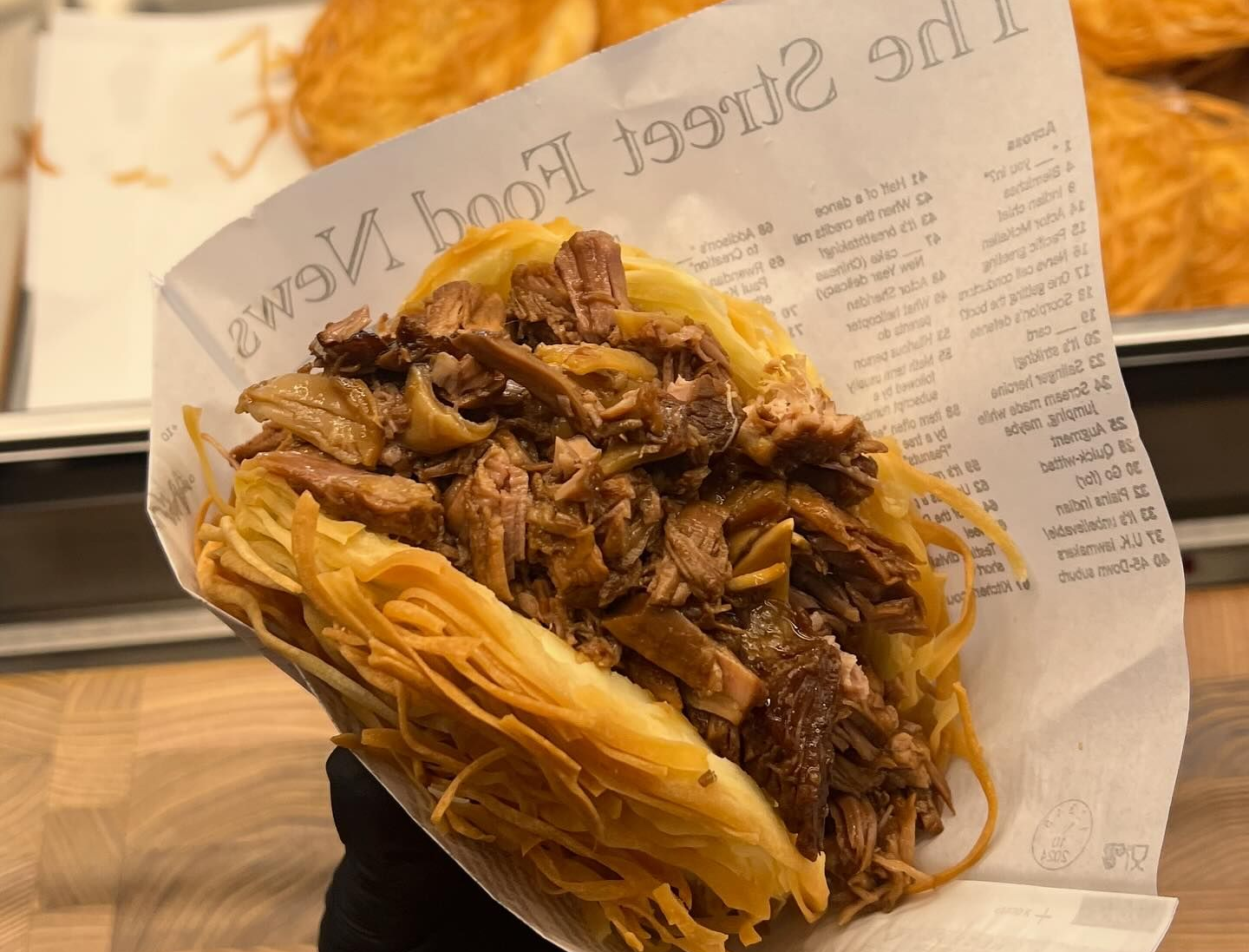 Roujiamo con carne