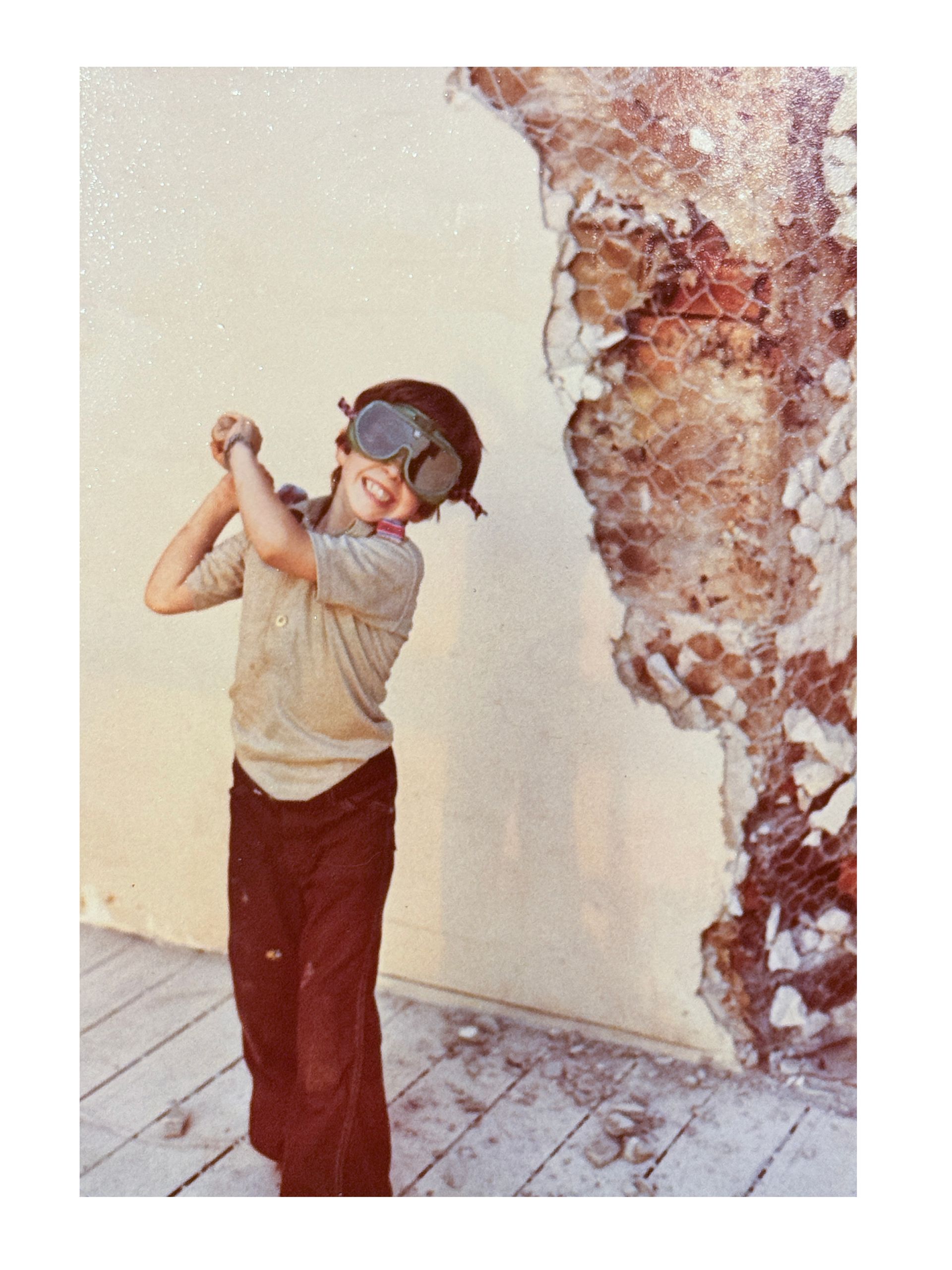 Actual photo of Aaron “doing maintenance.”