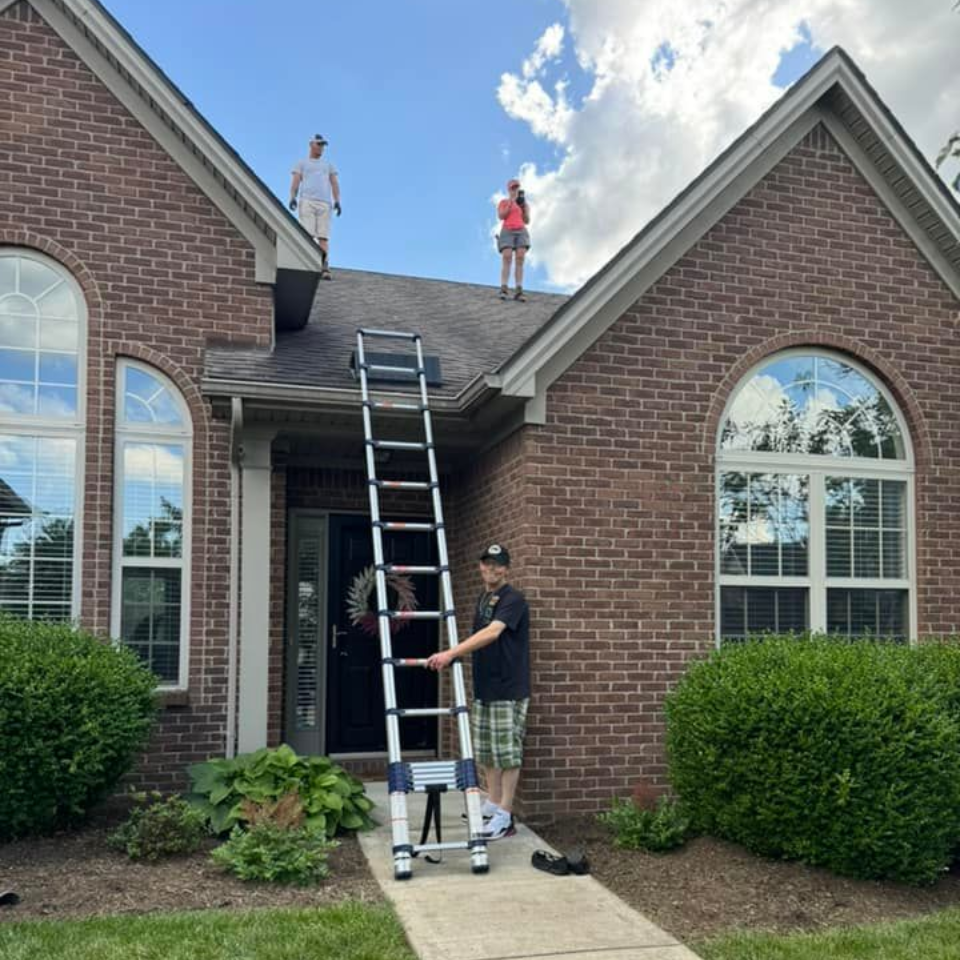 Ark team providing a free roof inspection.