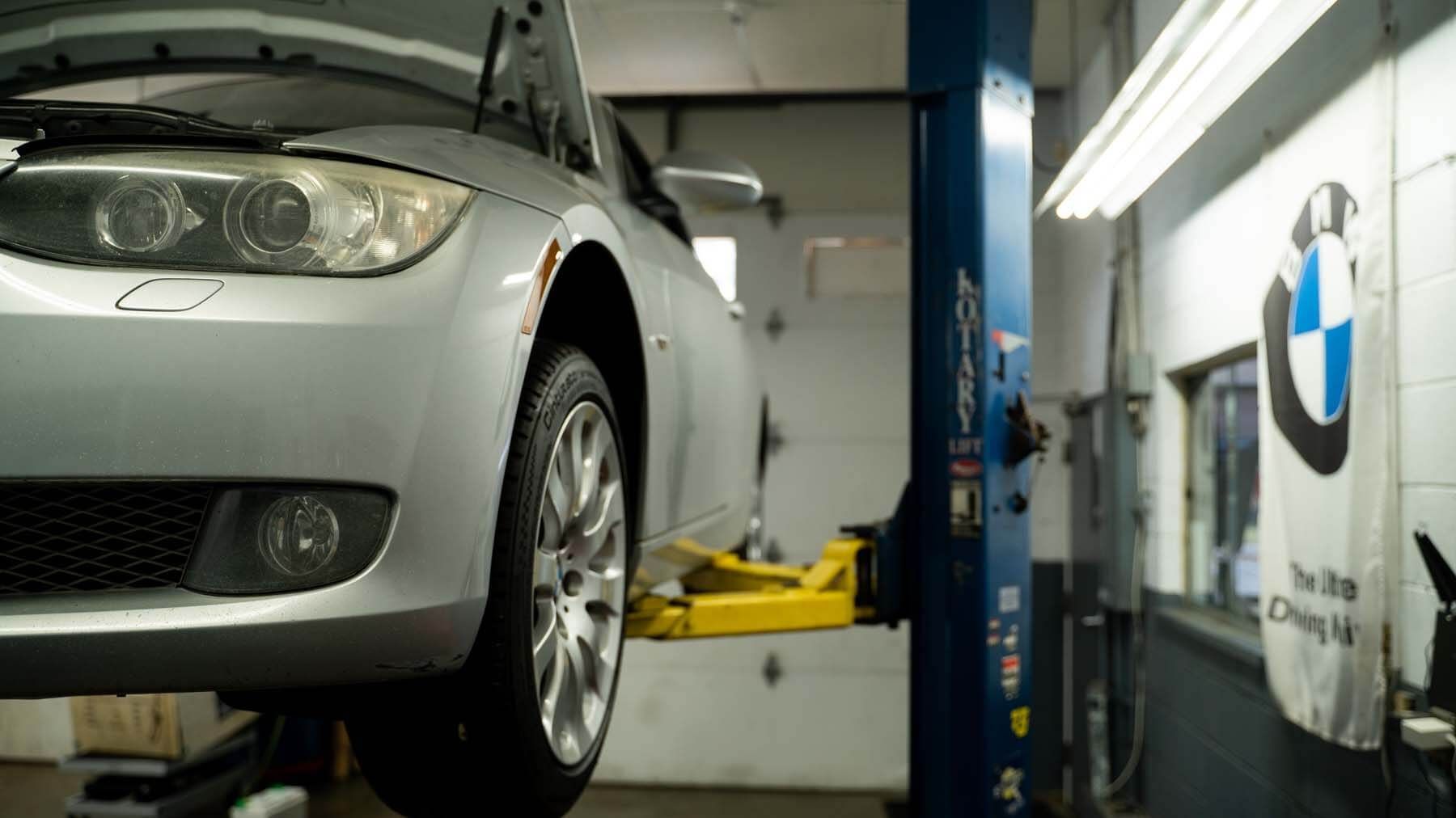 BMW Vehicle in Our Auto Repair Shop in Richmond, VA - The Euro Shop