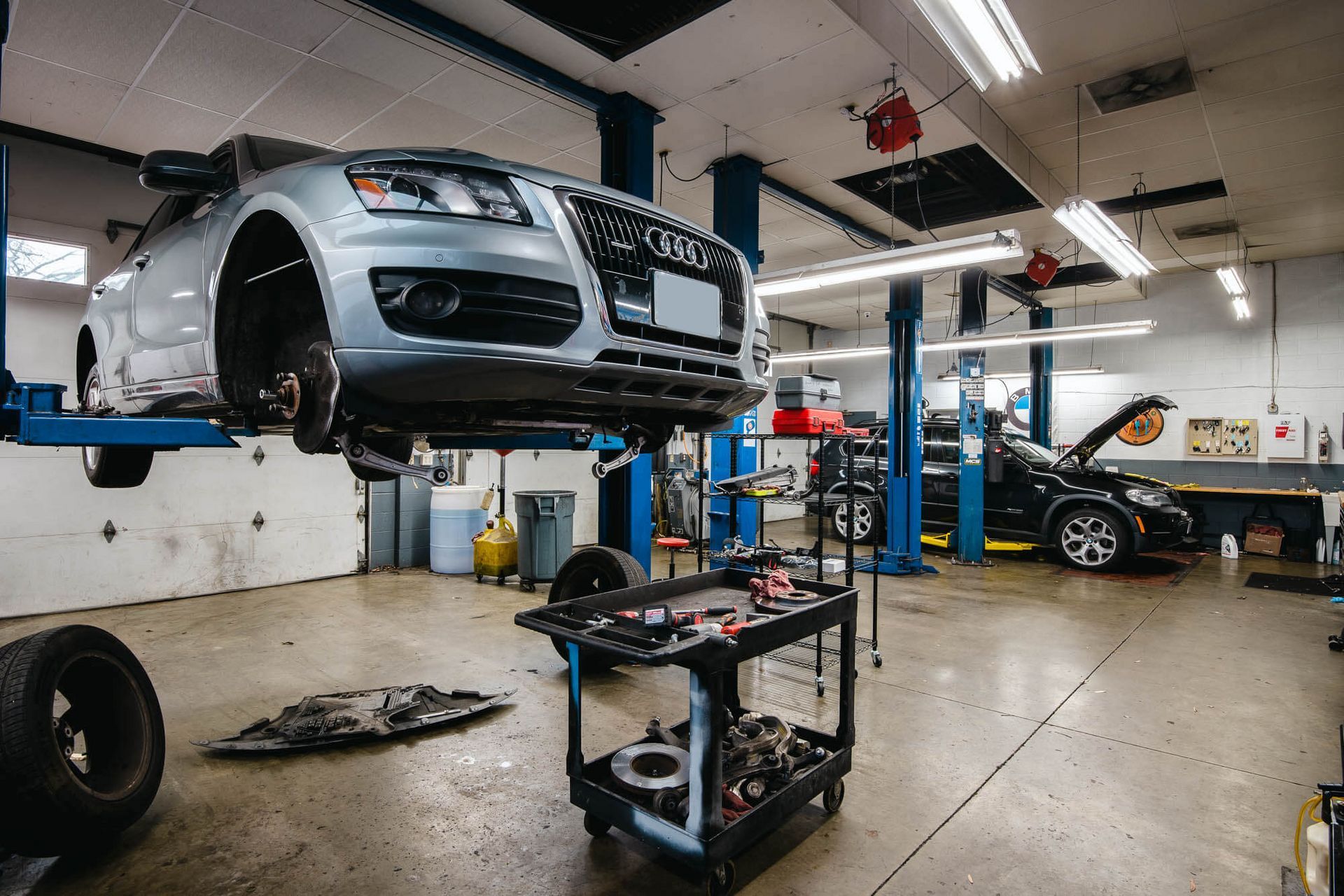 Car On The Lift in Richmond, VA - The Euro Shop