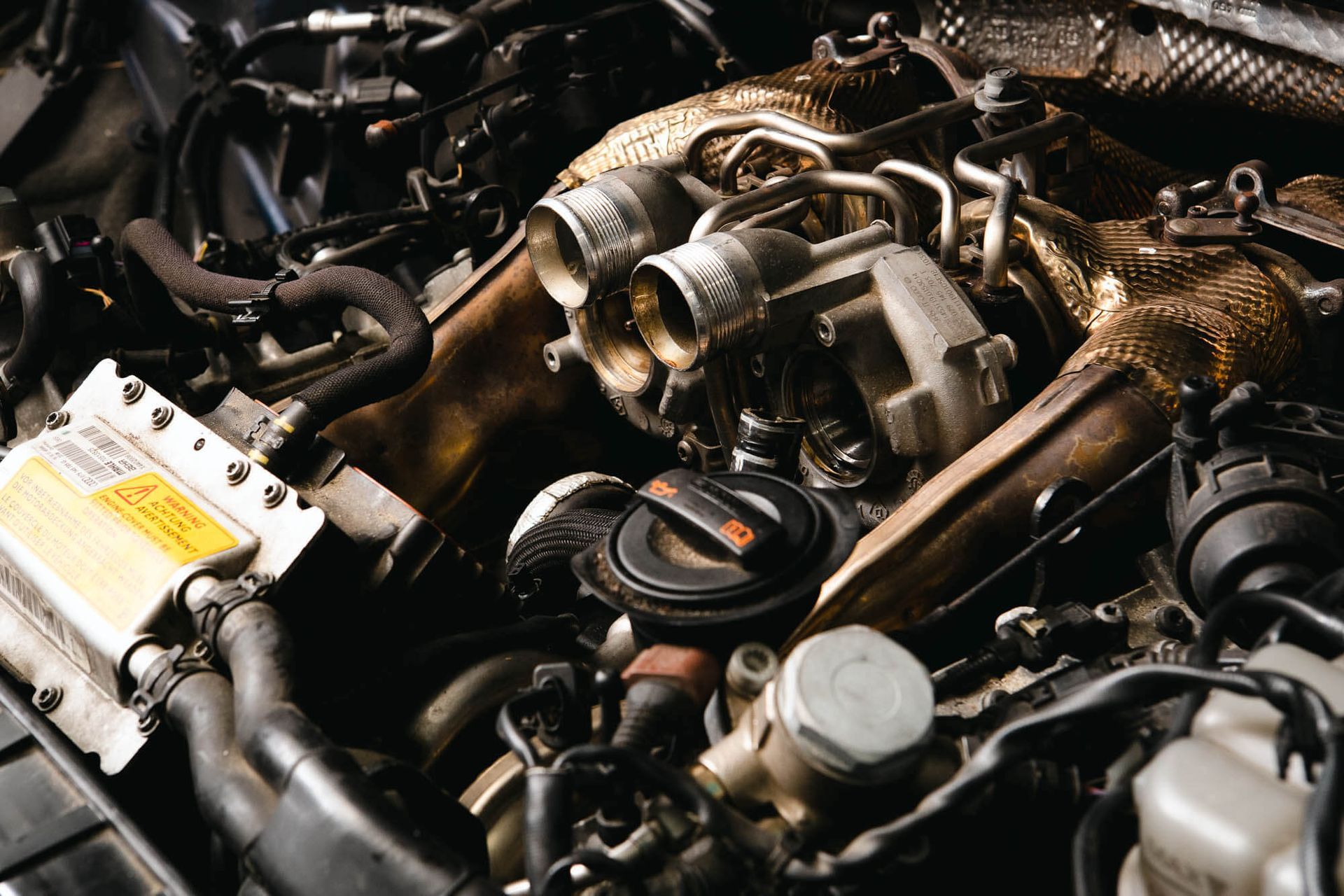 Car Engine With Two Turbocharges in Richmond, VA - The Euro Shop