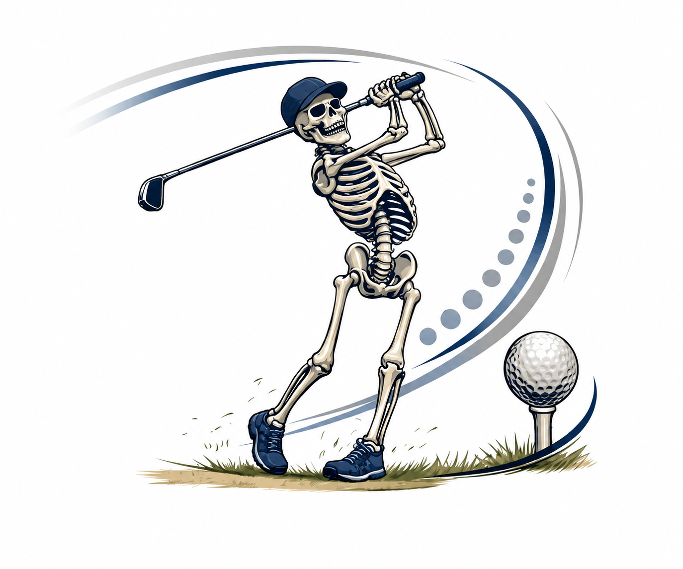 Golf Spine Care Skeleton