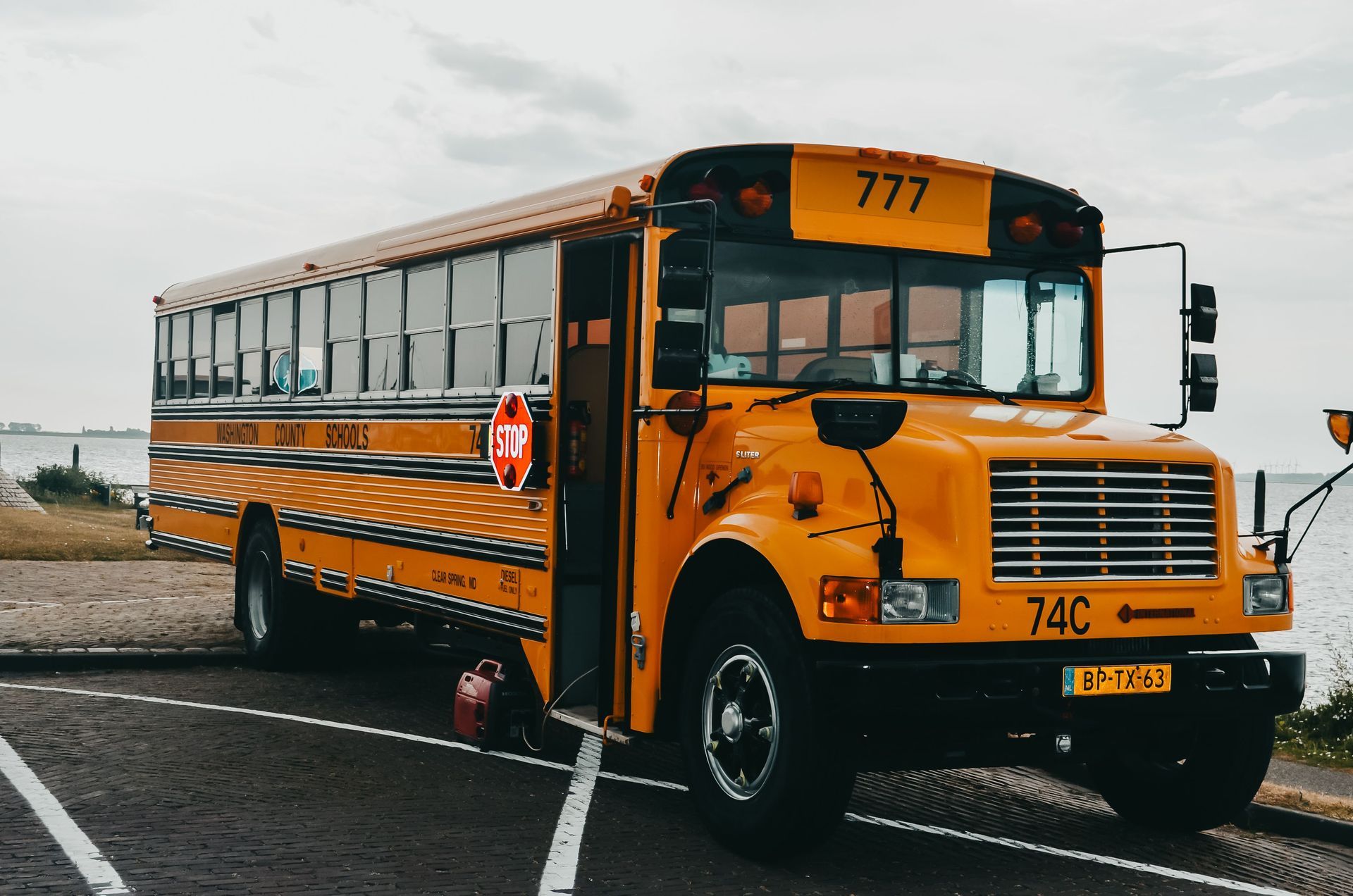 school bus first day back