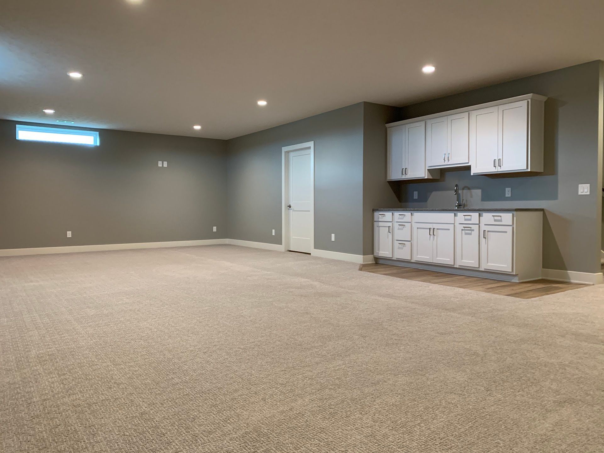 Basement, Green Valley Lane Custom Home