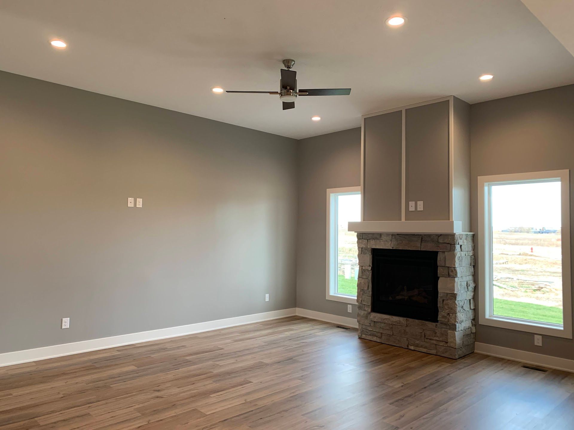 Living room, Green Valley Lane Custom Home