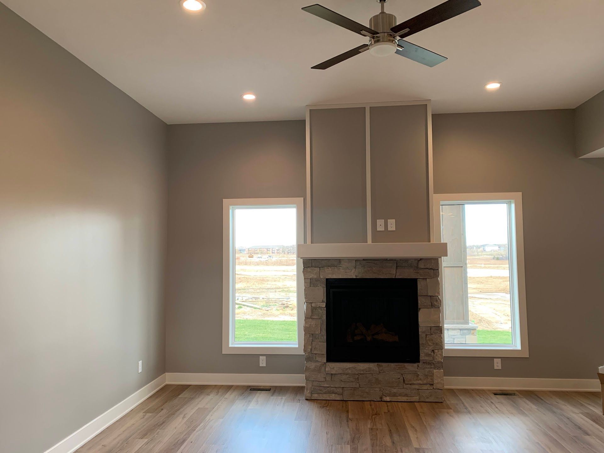 Living room, Green Valley Lane Custom Home
