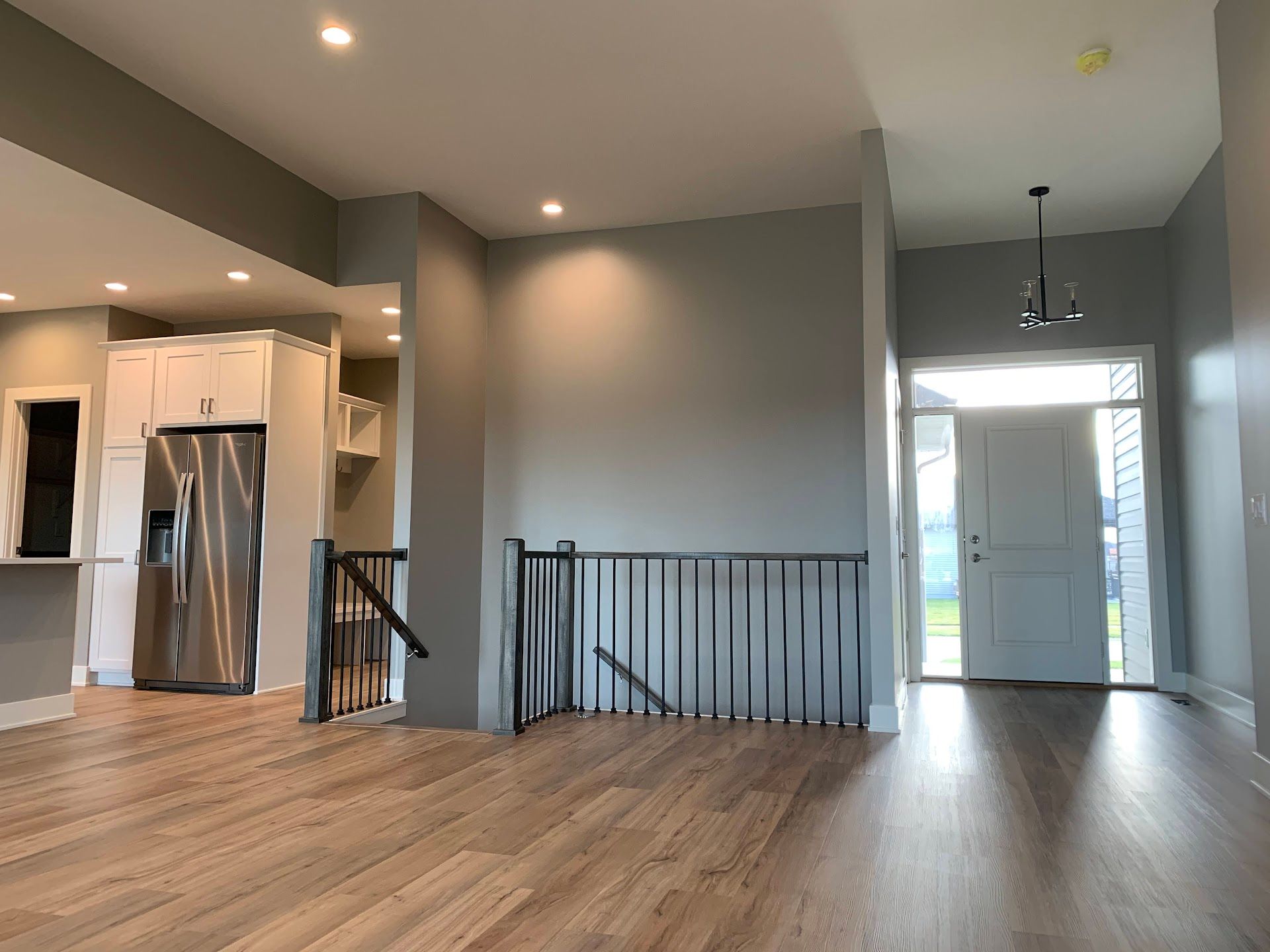 Staircase, Green Valley Lane Custom Home