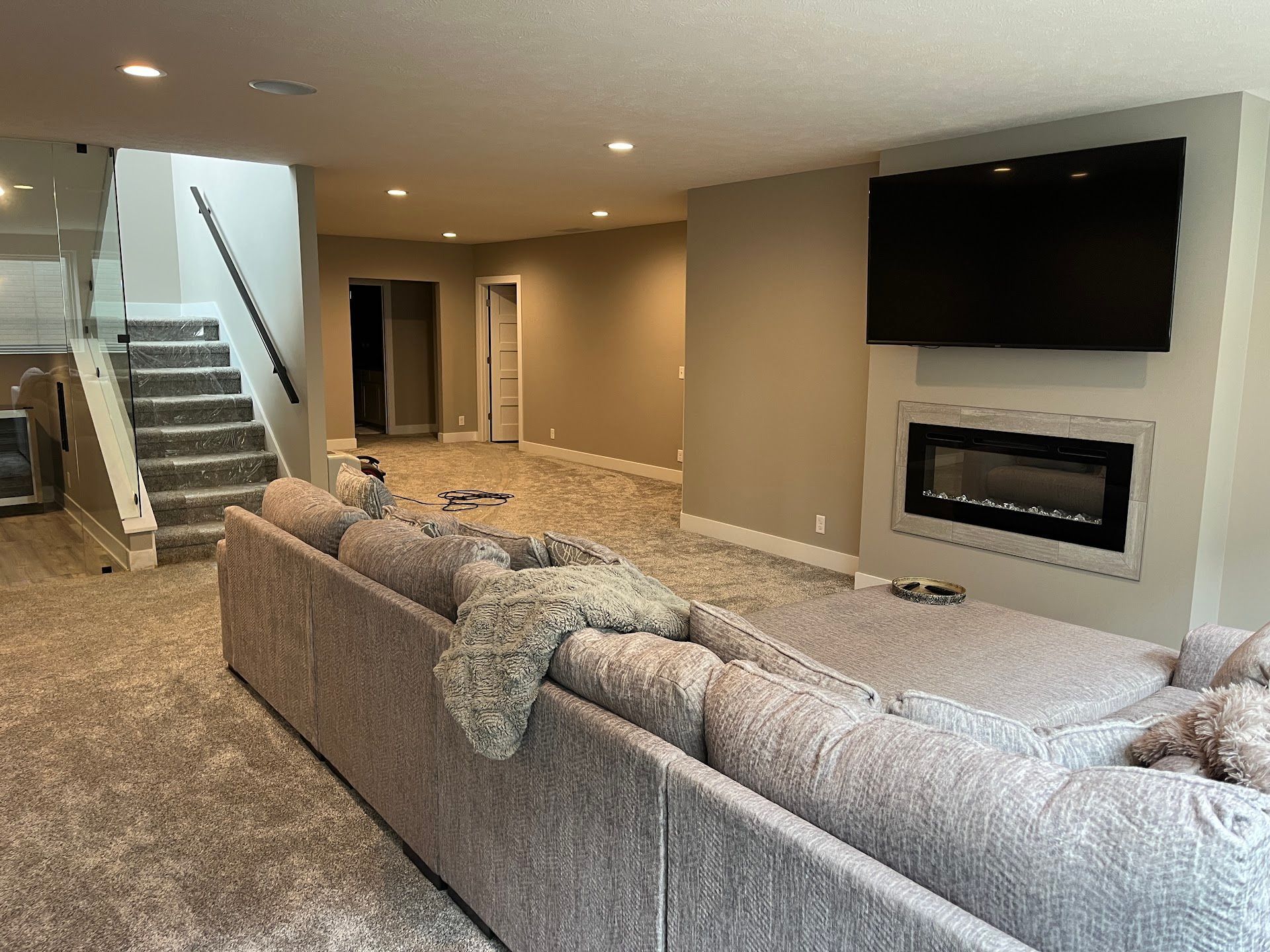 Basement, Kilkee Road Custom Home