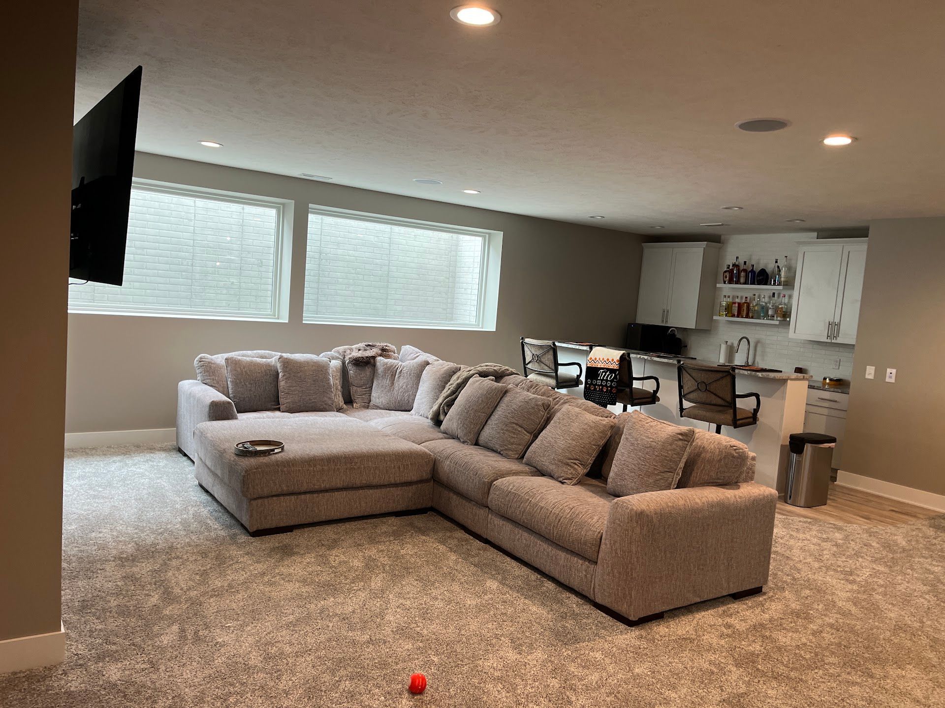 Basement, Kilkee Road Custom Home