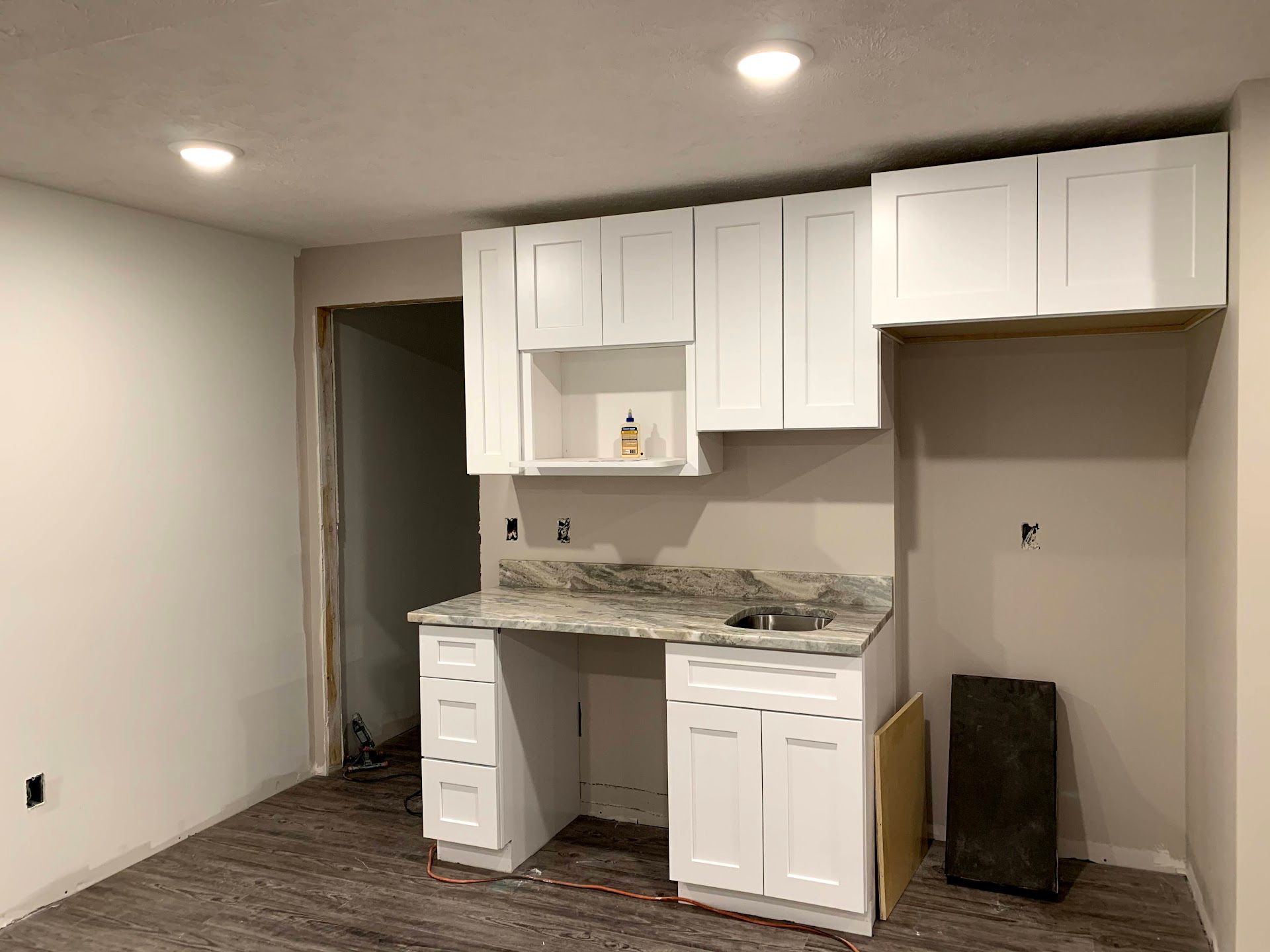 Basement, Lincoln Custom Home