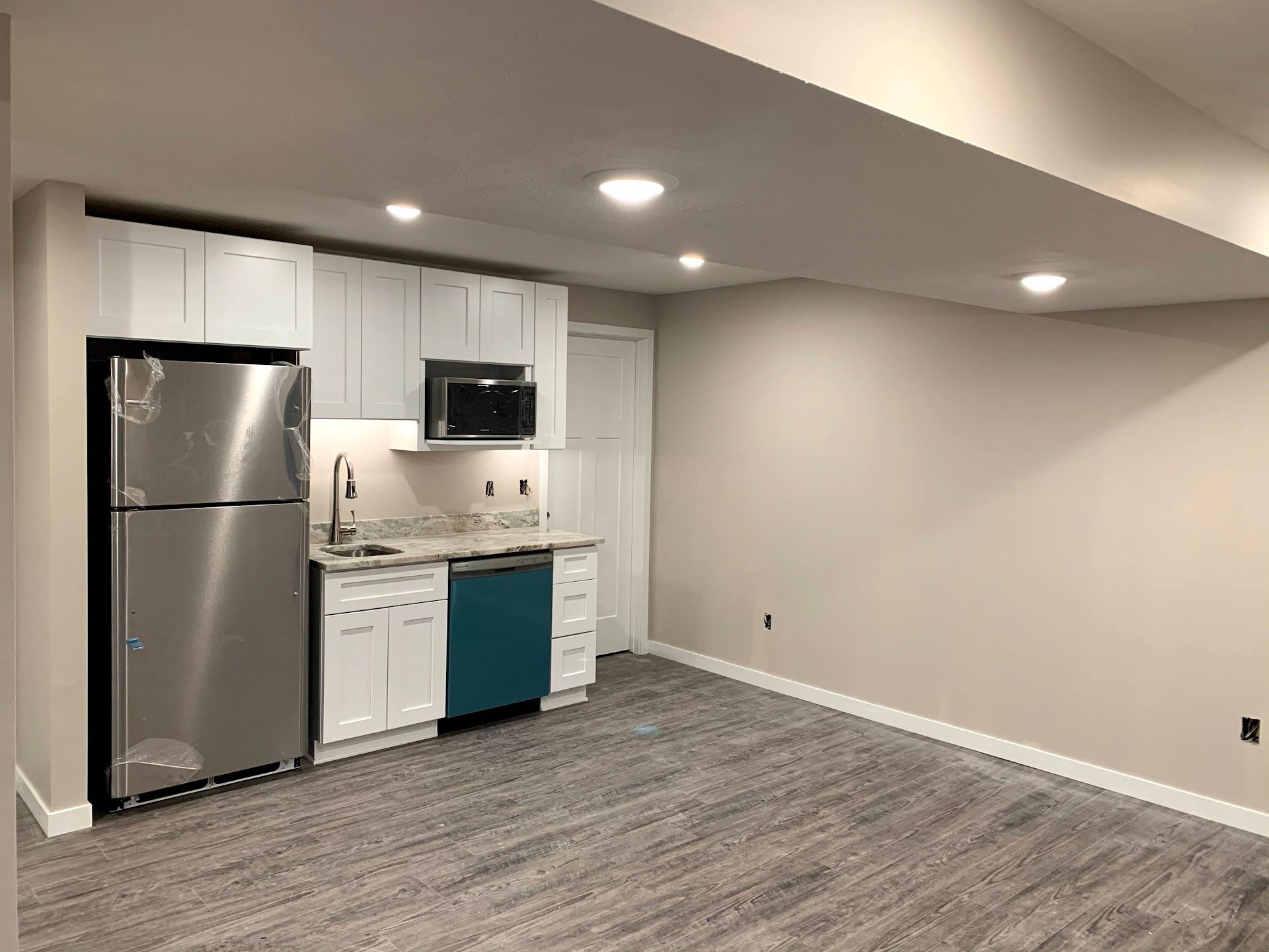 Basement, Lincoln Custom Home