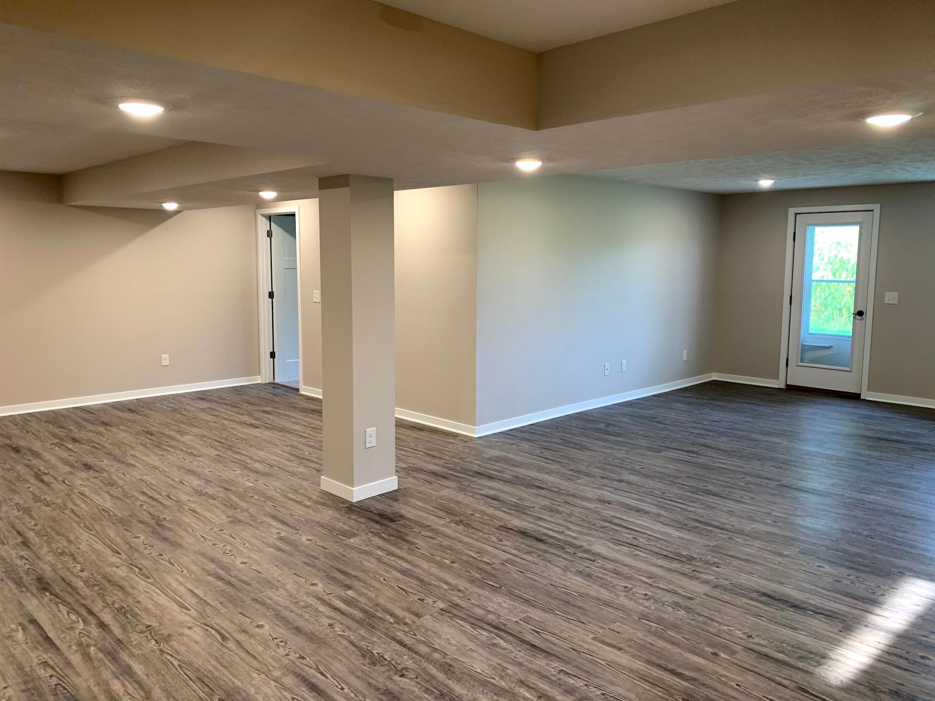Basement, Lincoln Custom Home