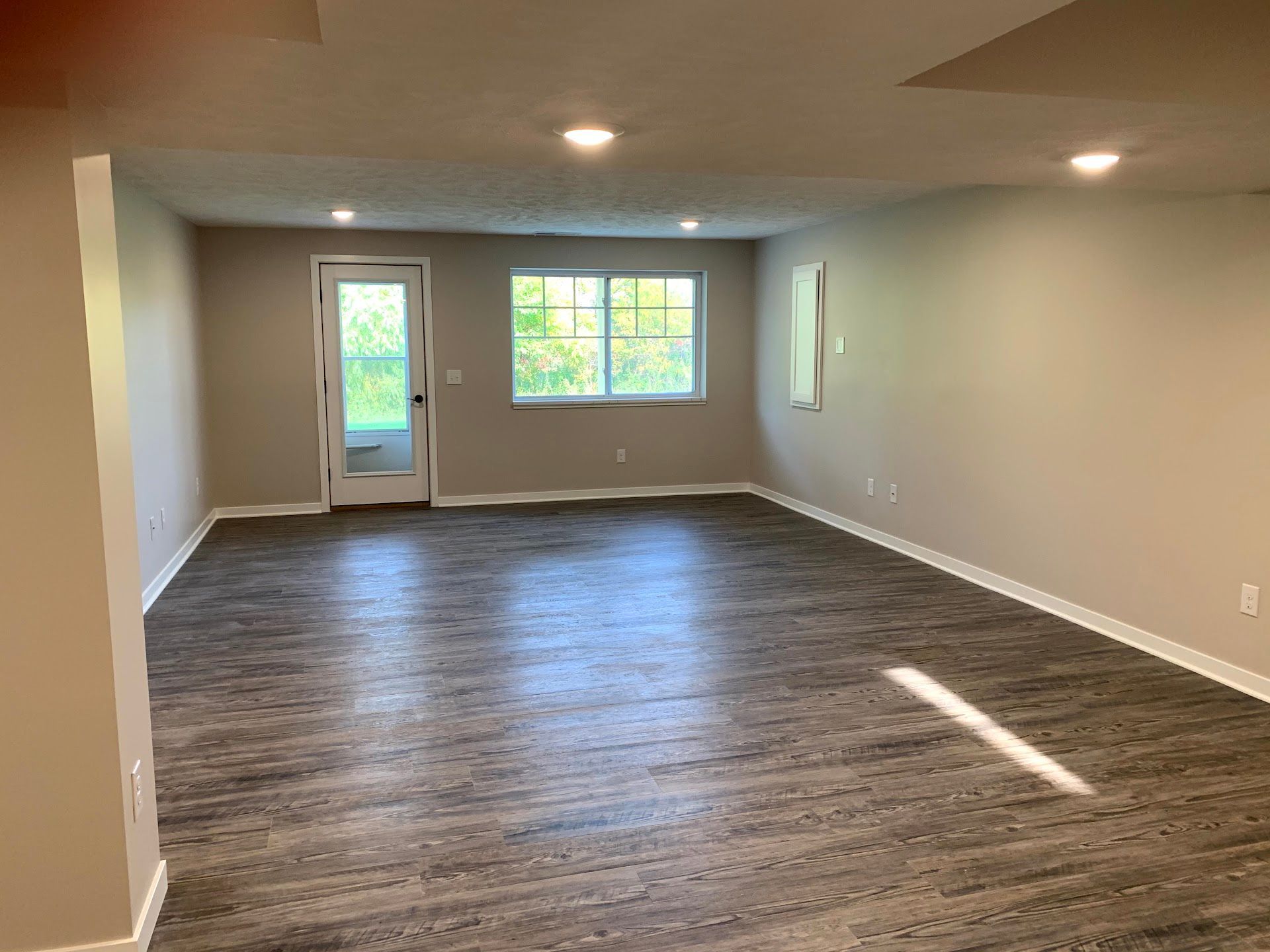 Basement, Lincoln Custom Home