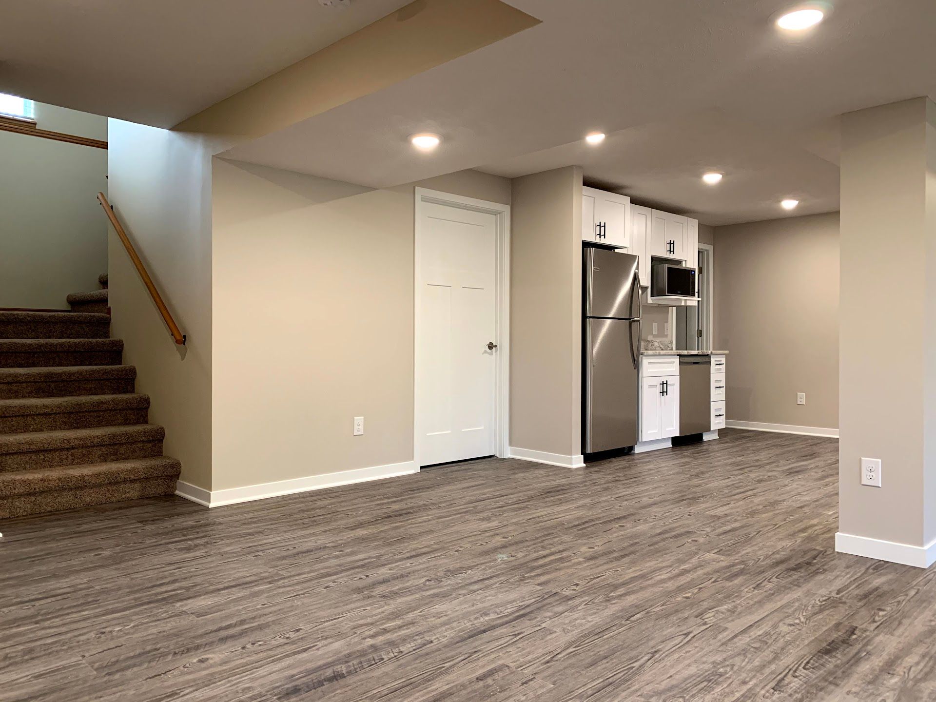 Basement, Lincoln Custom Home