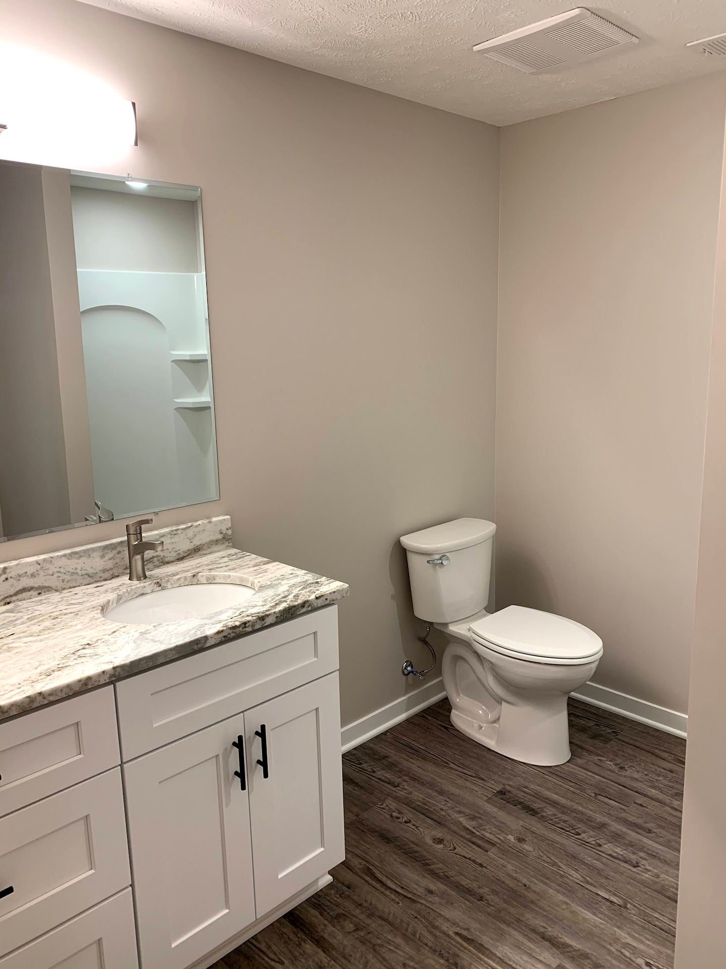 Basement, Lincoln Custom Home