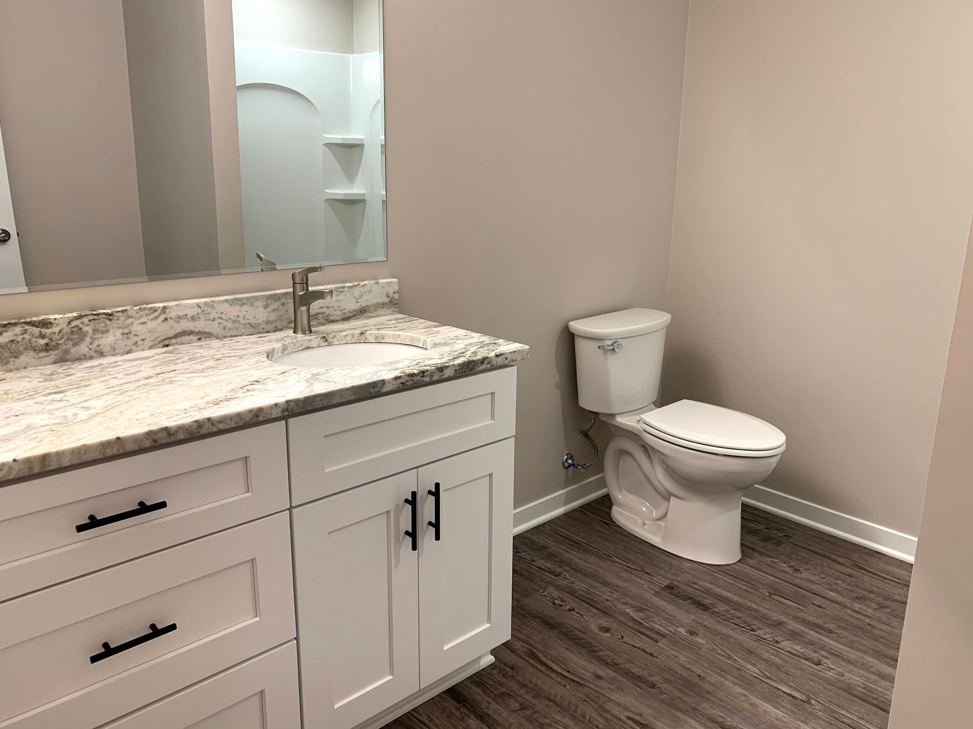 Basement, Lincoln Custom Home