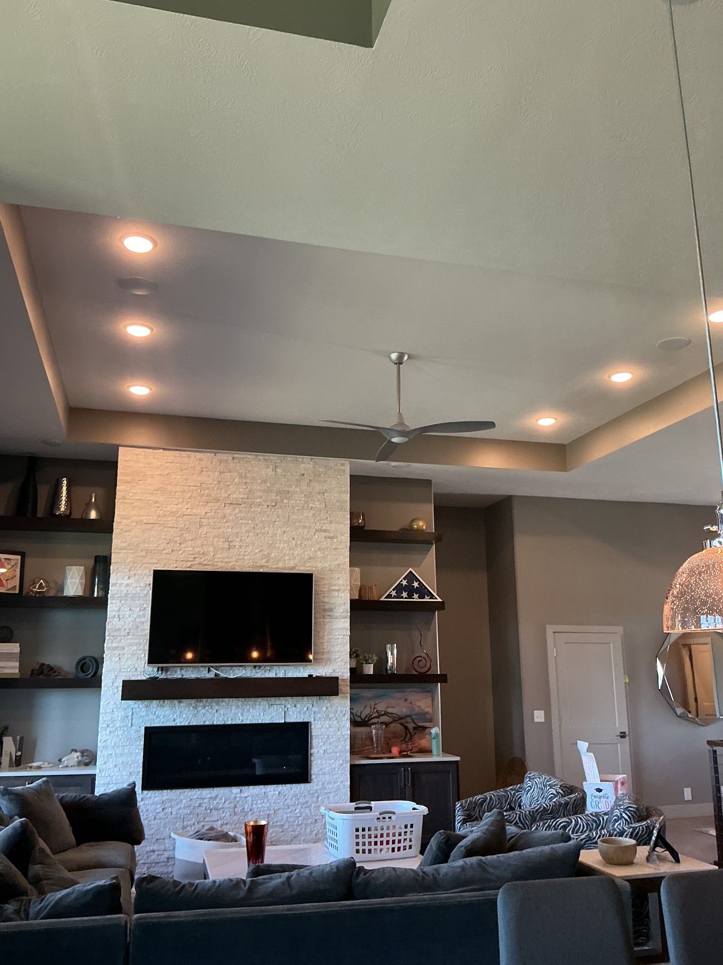Living room, Lincoln Custom Home