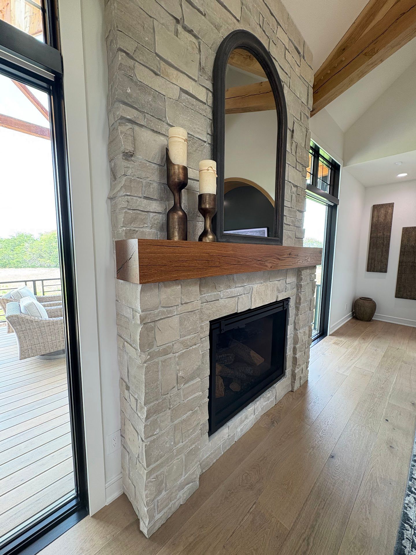Living room, Prairie Flower Custom Acreage
