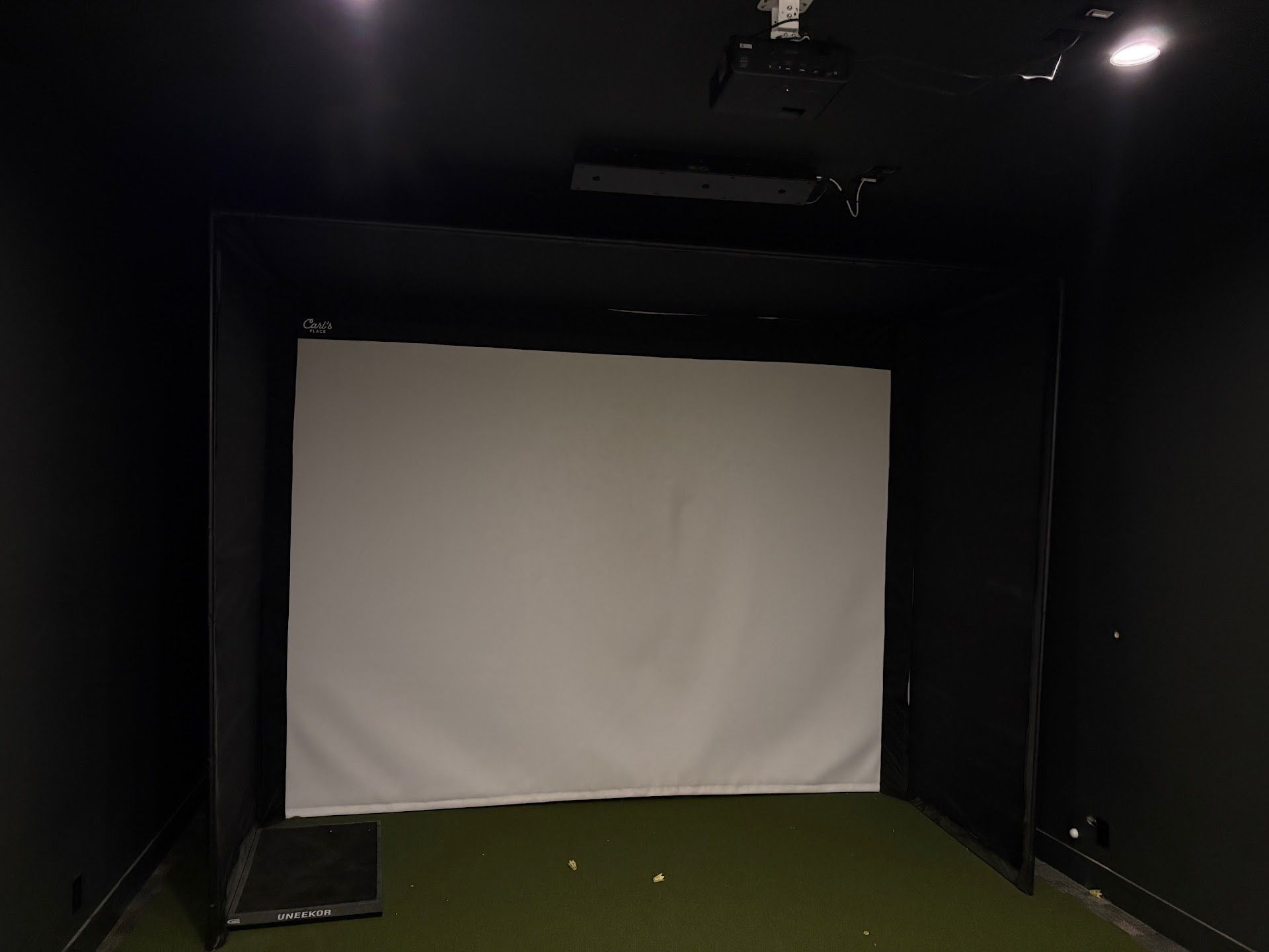 Basement, South 120th Golf Simulator