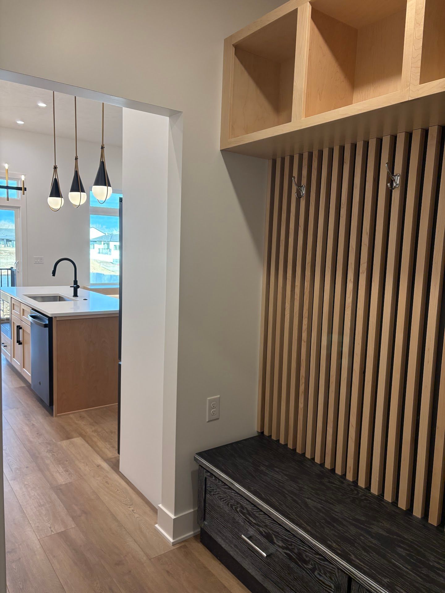 Entryway, Warm and Modern Home In Lincoln