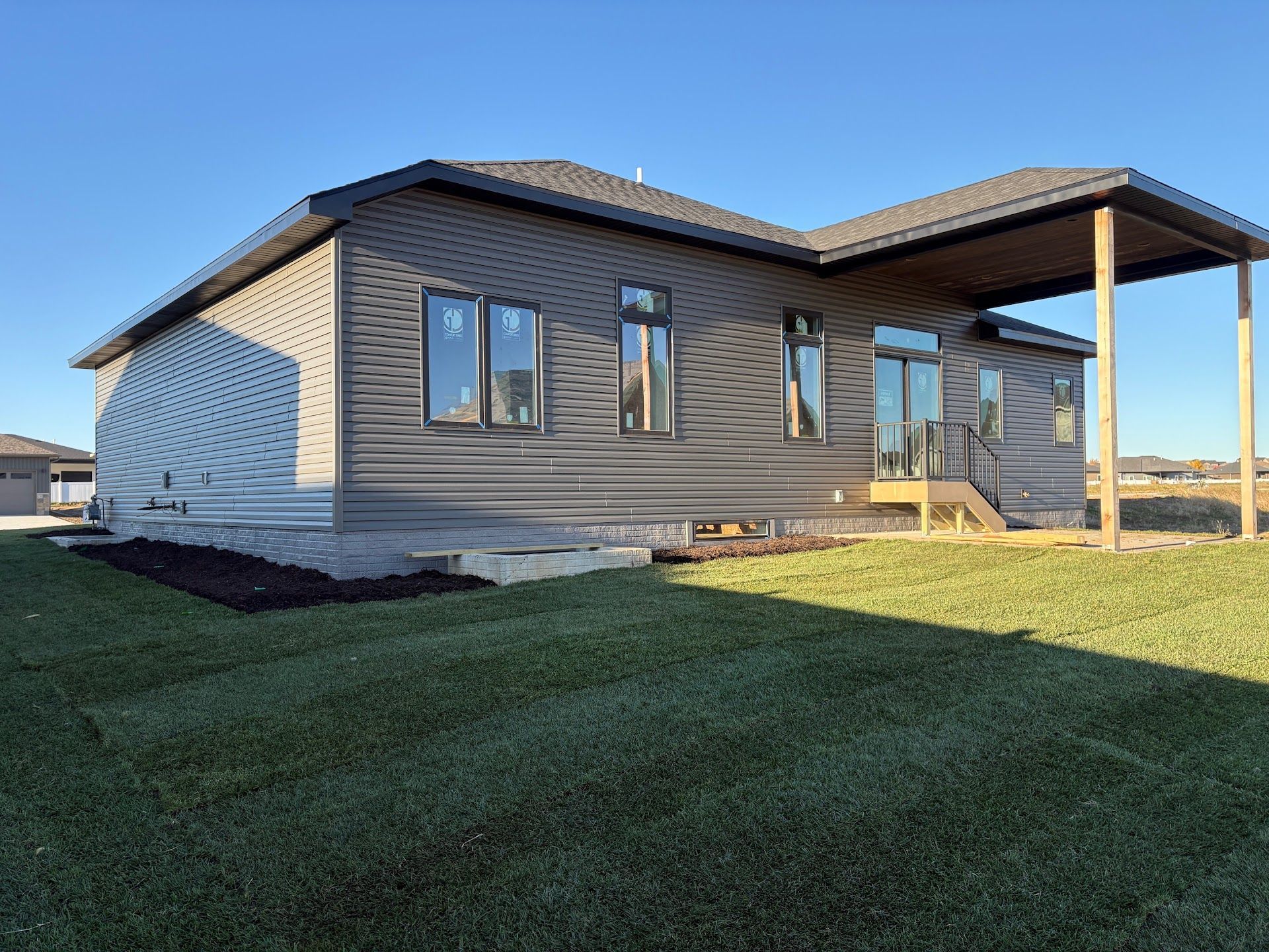 Exterior, Warm and Modern Home In Lincoln