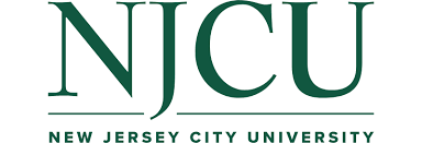The logo for new jersey city university is green and white