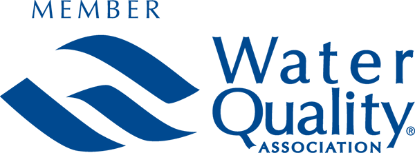 Water Quality Association logo with blue waves and text.