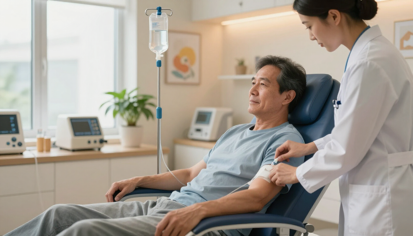 Sesión de sueroterapia en Amansune