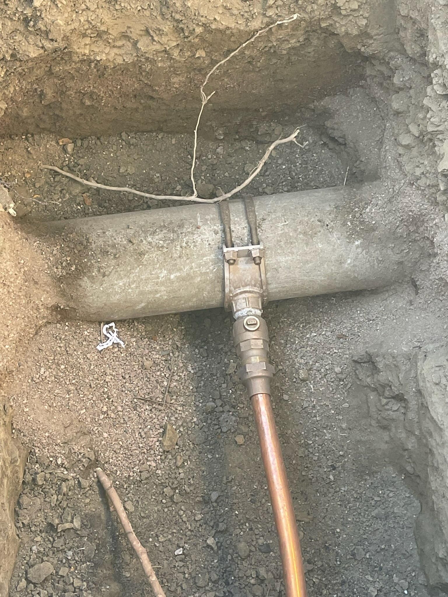 Water Line Tap Installation