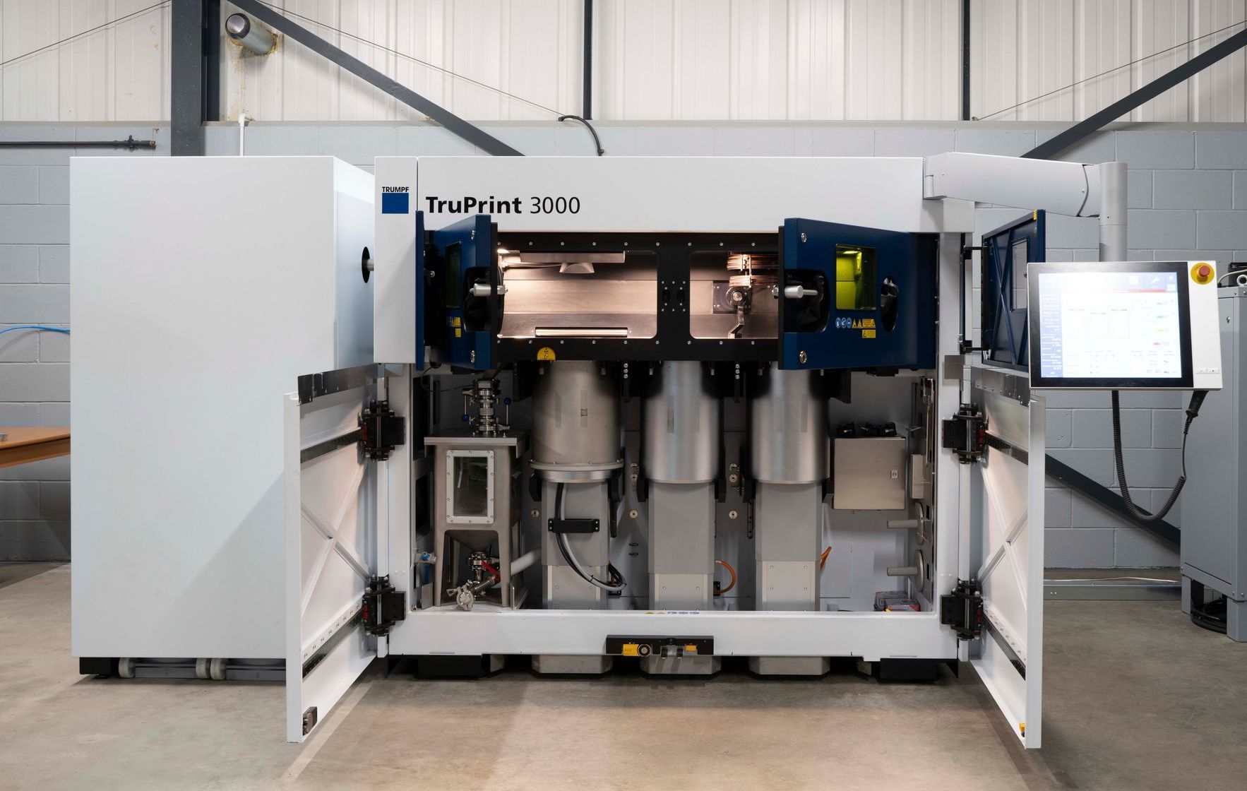 Laser Powder bed fusion machine, Trumpf Truprint 3000
