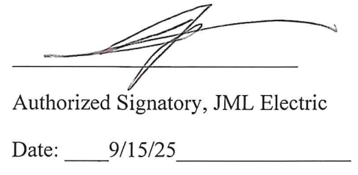 Signature over the words 